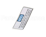 75025 Henny Penny Label - Filter Notice