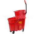 7588-88 Compatible Rubbermaid Bucket, Mop, W/Wringer, Red