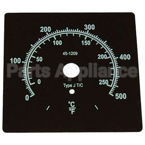 770516 Compatible Vulcan Dial Plate 3 D, 0-500