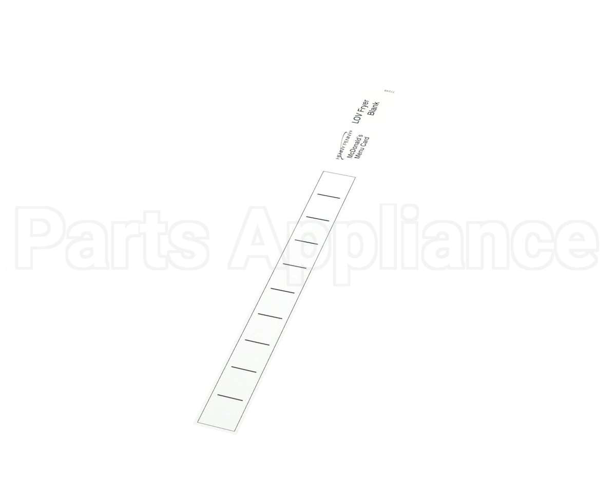 77249 Henny Penny Menu Card-Blank-Lov