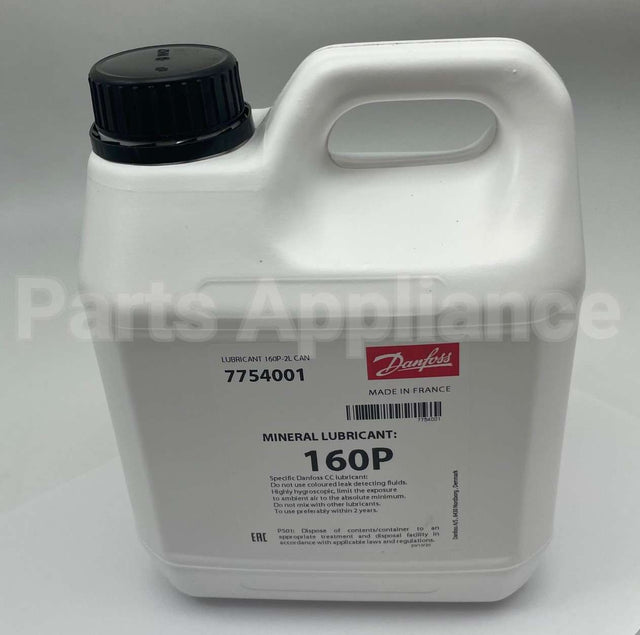 7754001 Danfoss 160P Mineral Oil 2 Liter Can