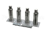 7860-18A Perlick Leg Set (4), 6, Mtg Flange