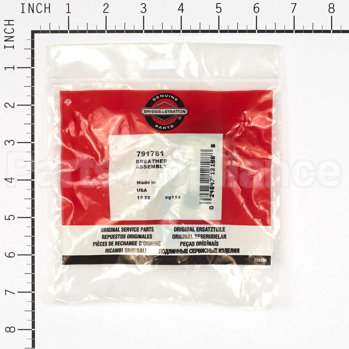 791781 Briggs & Stratton Breather Assembly