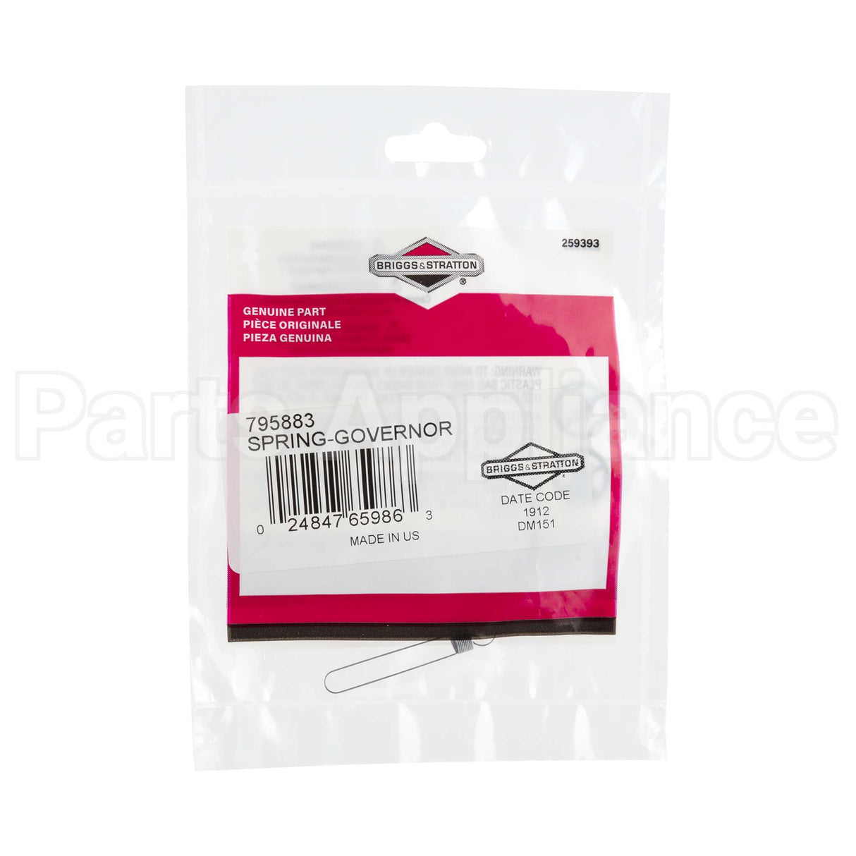 795883 Briggs & Stratton Spring-Governor