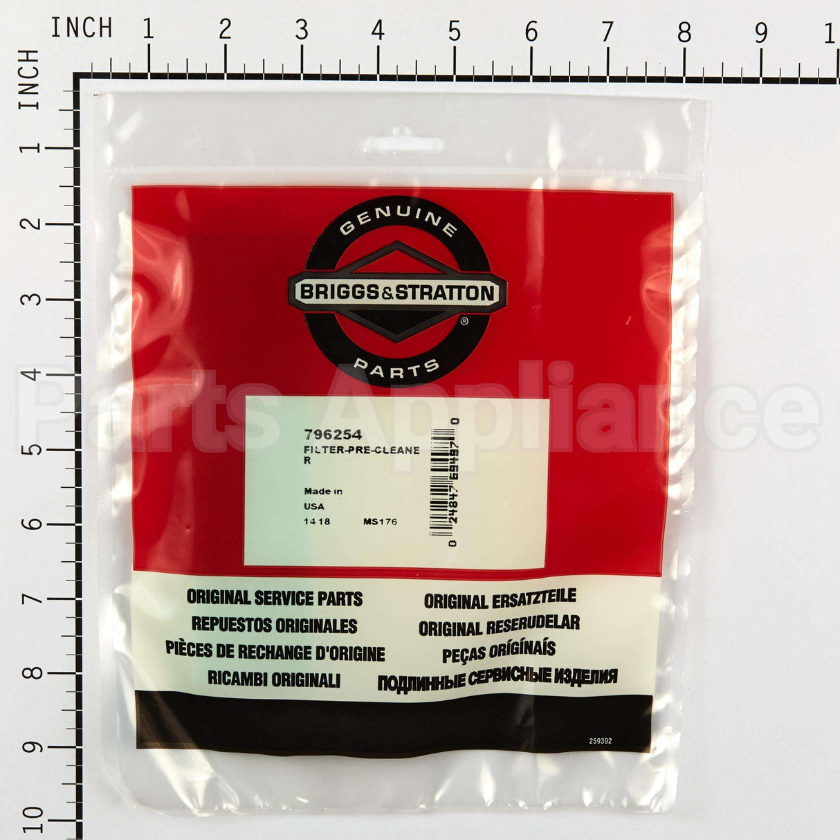 796254 Briggs & Stratton Filter-Pre-Cleaner