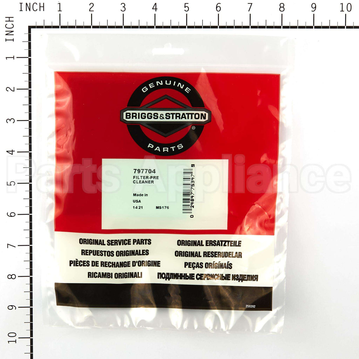 797704 Briggs & Stratton Filter-Pre Cleaner