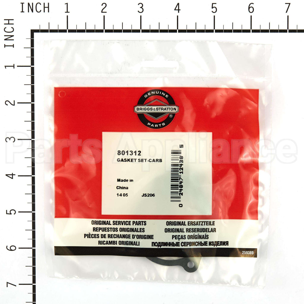 801312 Briggs & Stratton Gasket Set-Carb