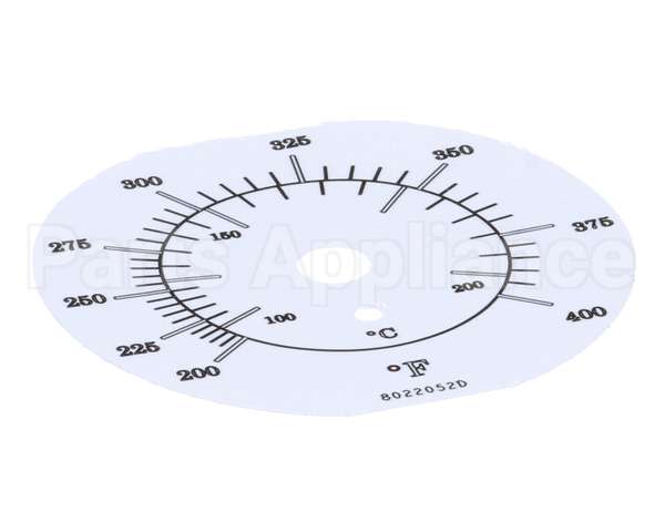 8022052 Frymaster Label, Tmt Dial
