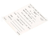 8022530 Frymaster Label,Conversion Date, English