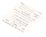 8022530 Frymaster Label,Conversion Date, English