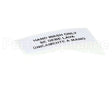 80314 Server Hand Wash Only Label