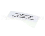 80314 Server Hand Wash Only Label