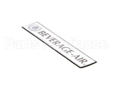 806-313B-01 Beverage Air Nameplate - Beverage-Air Large