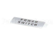 806-329D Beverage Air Label Power Switch H