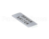 806-329D Beverage Air Label Power Switch H