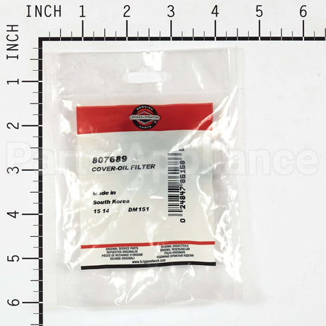 807689 Briggs & Stratton Cover-Oil Filter