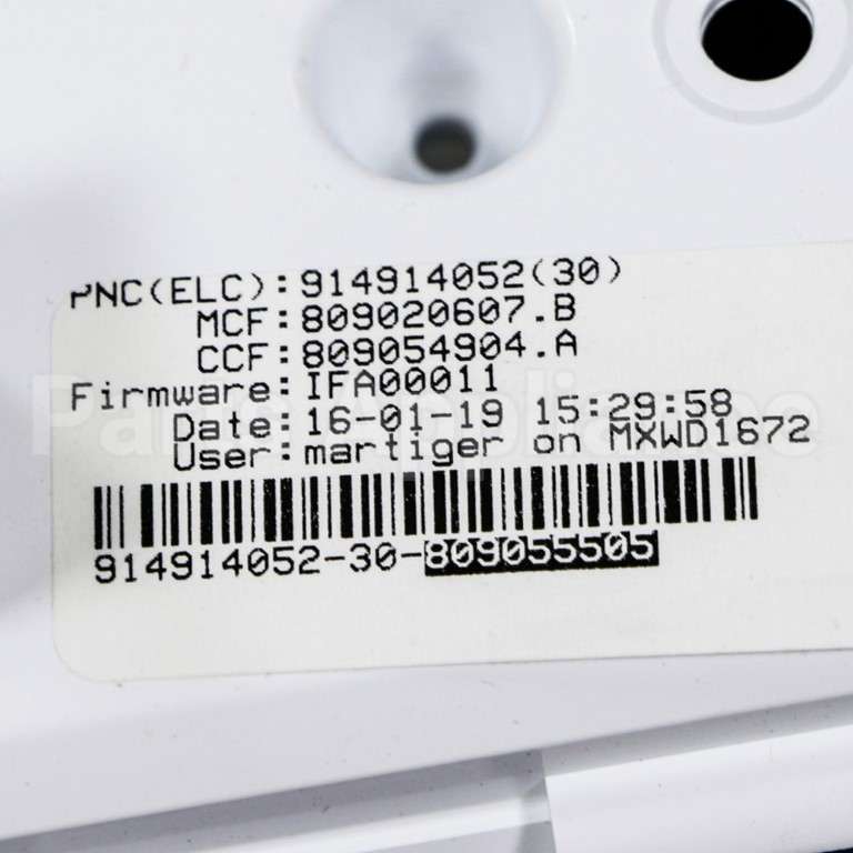 809055505 Frigidaire Control Board