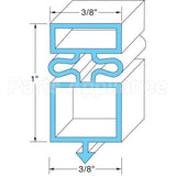 810-804 Compatible TRUE Door Gasket 28-1/8W X 54-1/8 L Od
