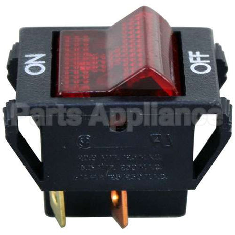 819871-00002 Compatible Vulcan Switch, On/Off Black Rocker W/ Light