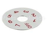 82-0141 Beverage Air Dial Plate - Thermostat