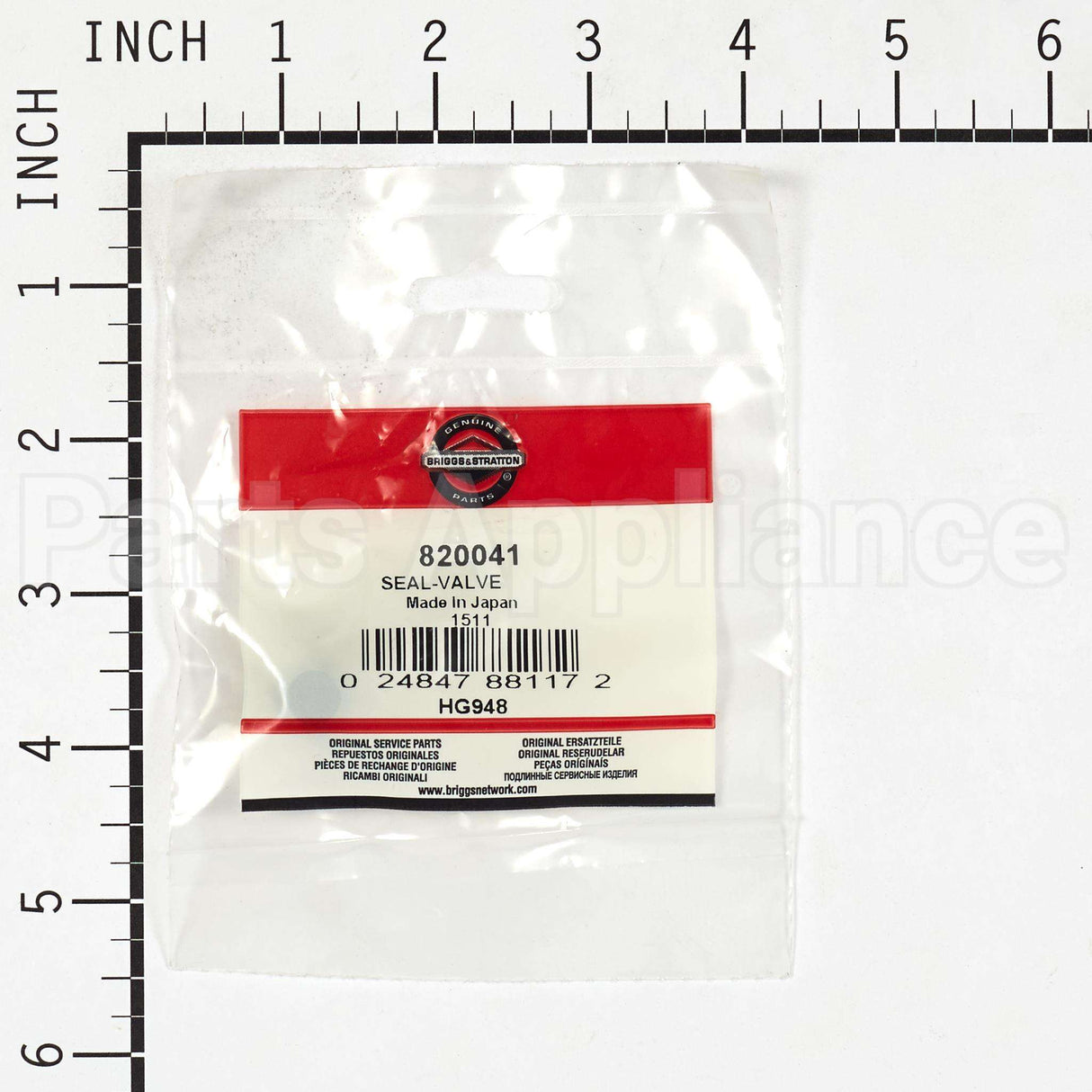820041 Briggs & Stratton Seal-Valve