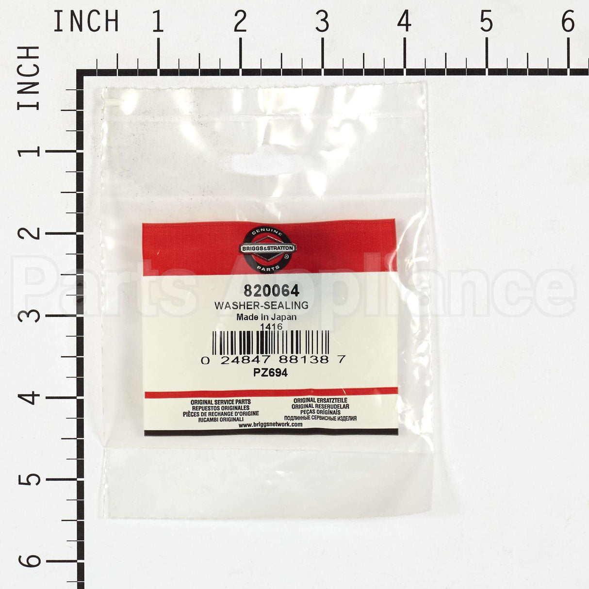 820064 Briggs & Stratton Washer Sealing