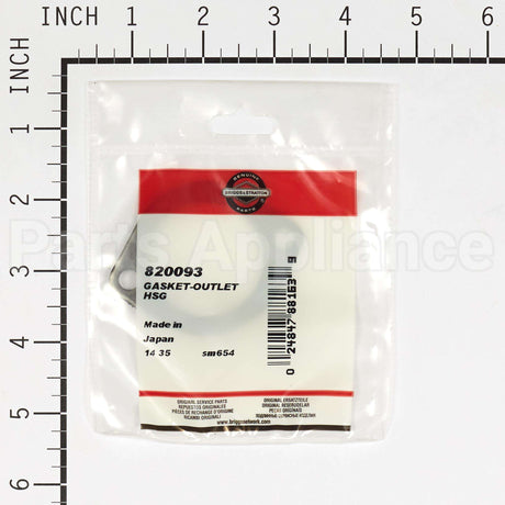 820093 Briggs & Stratton Gasket-Outlet Hsg