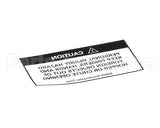 83024 Grindmaster Cecilware Decal, 190-Ss Hopper Warning