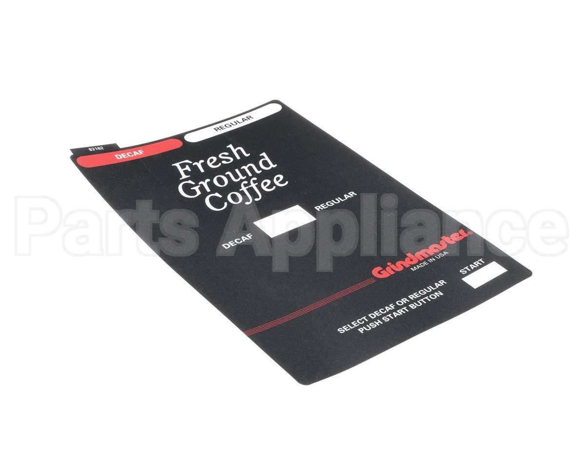 83162 Grindmaster Cecilware Decal, 250 Frnt