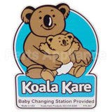 841 Compatible Koala Kare Changing Station Plaque 4 In X 4 1/2 In