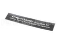 84967 Grindmaster Cecilware Decal, 800 Bag Under Spout
