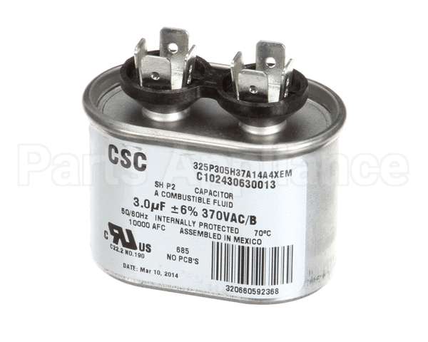 8504583 Manitowoc Ice Run Capacitor 3Mfd 370V 60Hz