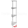 86PS Compatible Intermetro Post, Shelf, 86", S/S, Metro