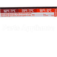 8769 Compatible Taylor Thermometer Label, Temperature, 160/170/180