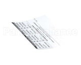8837120 Apw Wyott Label, Orifice Size