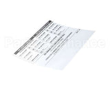 8837120 Apw Wyott Label, Orifice Size