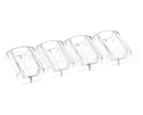 88729 Server Portion Tray, .54 Fl Oz Clr, 4 Pack