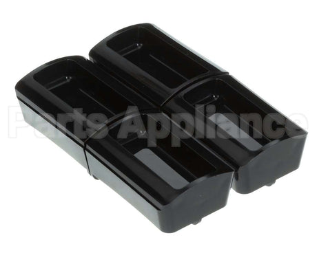 88732 Server Portion Tray, .45 Fl Oz Blk, 4 Pack