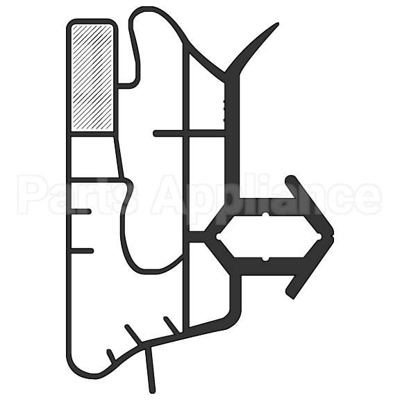 WR14X27233 Fresh Food Door Gasket Compatible