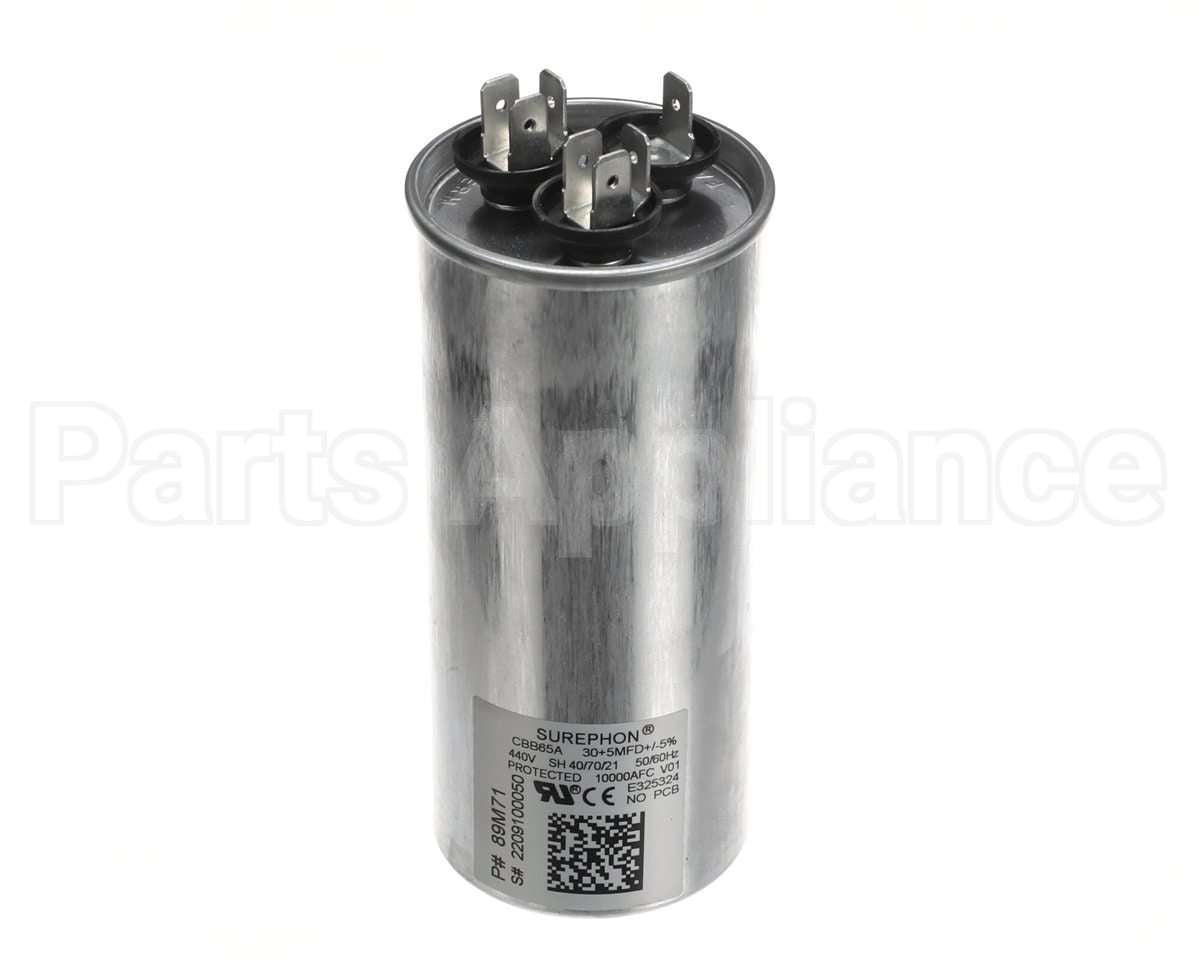 89M71 Lennox 0/5 Mfd Dual Run Capacitor, 440 Vac, Rou