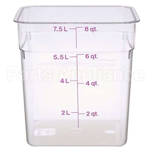 8SFSCW441 Compatible Cambro 8 Qt Camsquare Container Allergen-Free Storage