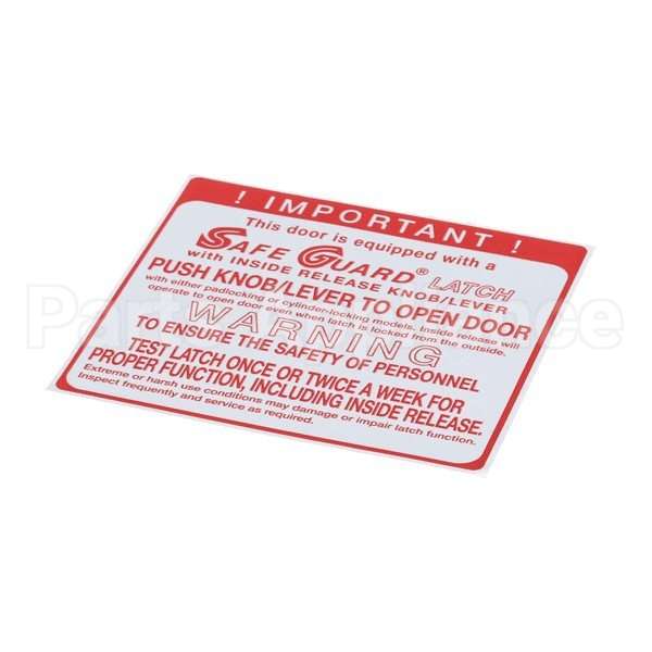 90055DECAL Compatible Kason Safeguard Decal