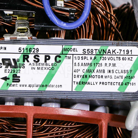 915P3 Speed Queen Kit,Motor,1Sp-120/60