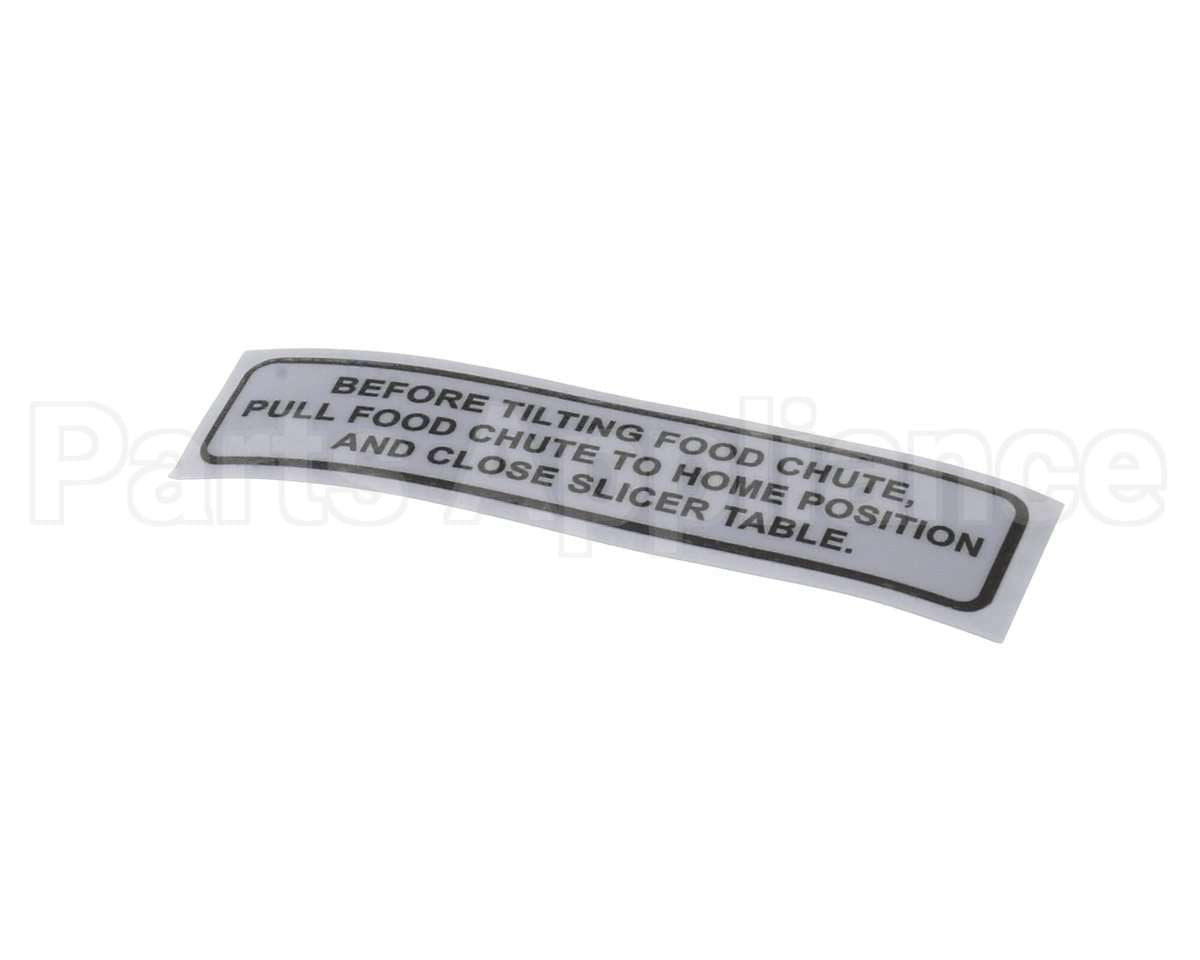 920196 Globe Carriage Tilt Label
