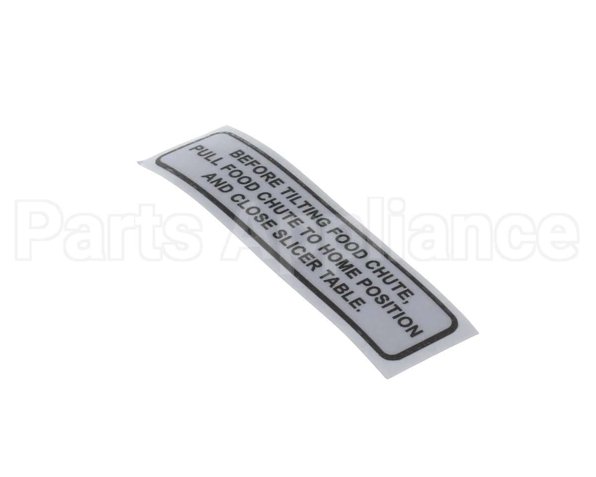 920196 Globe Carriage Tilt Label