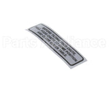 920196 Globe Carriage Tilt Label