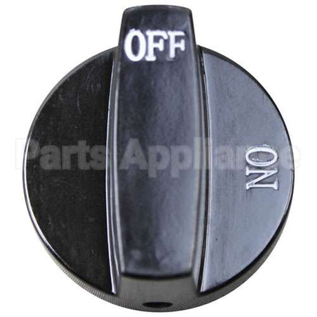 1435 Compatible Southbend Knob, Black 2 Inch Dia Off-On