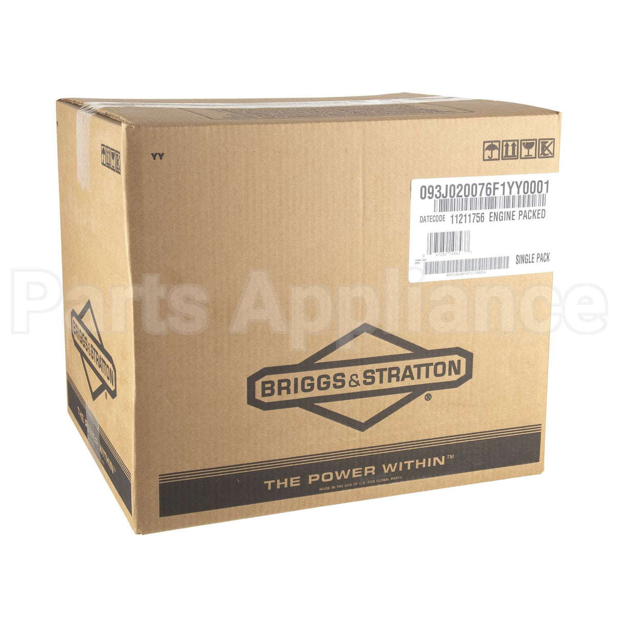 93J02-0076-F1 Briggs & Stratton Engine Packed Single Carton