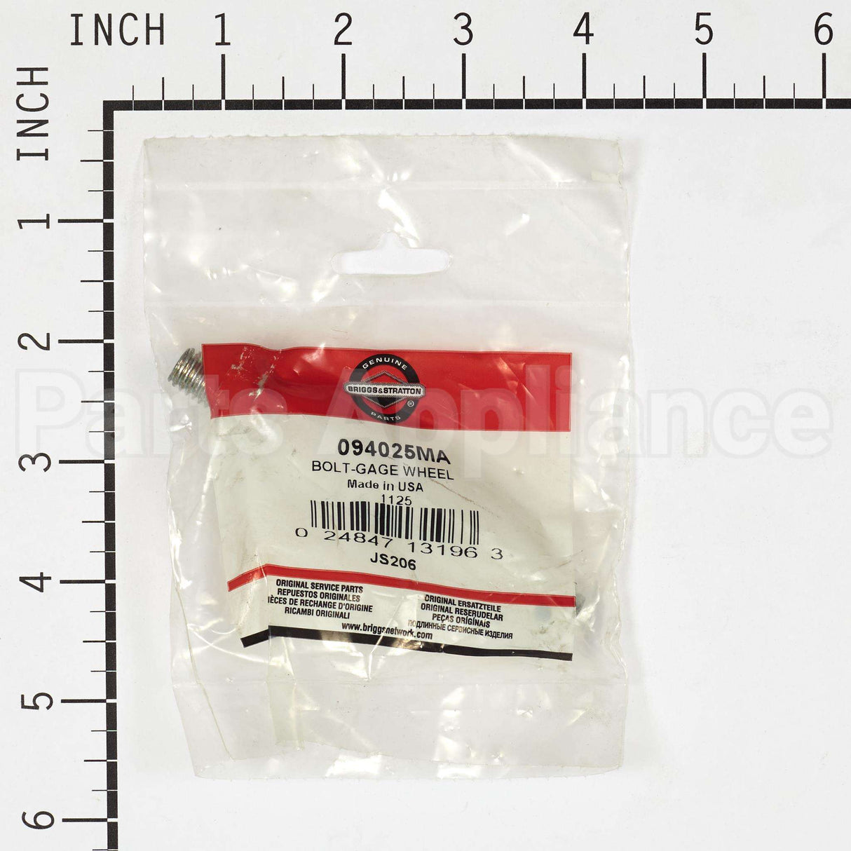94025MA Briggs & Stratton Bolt-Gage Wheel