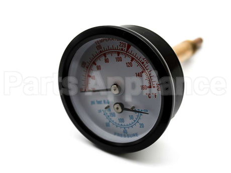 95-067 Velocity Boiler Works (Crown) Temp/Pres.gauge 3.5" (Res.)
